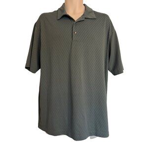 Tiger Woods Collection Size Medium Textured Green Nike Dry Fit Polo Men's Golf S